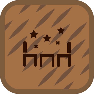 Bir kahve yıldızının ağ simgesinin vektör çizimi