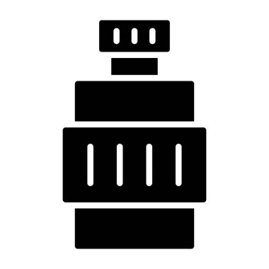 Modern otomatik motor simgesinin vektör illüstrasyonu