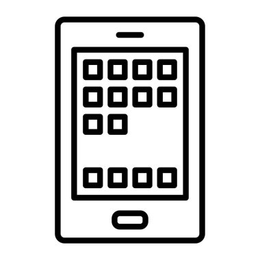 cep telefonu simgesi. beyaz arkaplanda izole edilmiş web tasarımı için akıllı telefon vektör simgesi