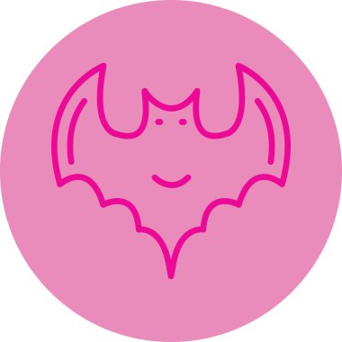 yarasa vektör çizgisi renk simgesi