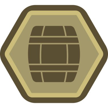 Fıçı. Web simgesi basit illüstrasyon