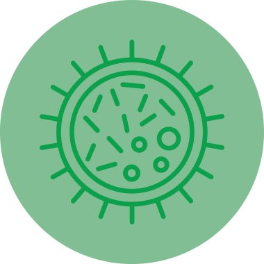 Bakteri. Web simgesi basit tasarım