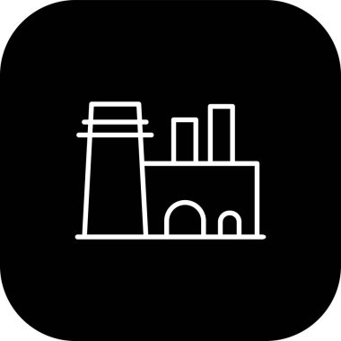 Fabrika bina izole simgesi