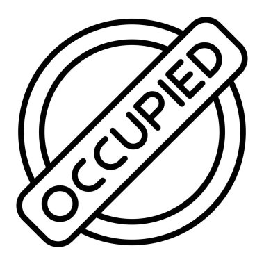 Tek izole pul simgesinin vektör illüstrasyonu