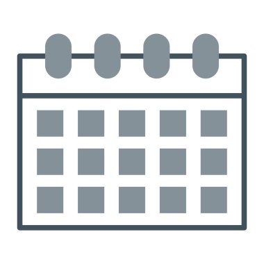 Takvim simgesi, vektör çizimi