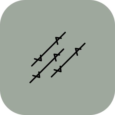 düzlem ikonu vektör illüstrasyonu