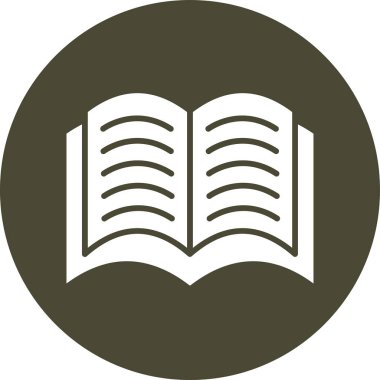 Kitap. Web simgesi basit illüstrasyon