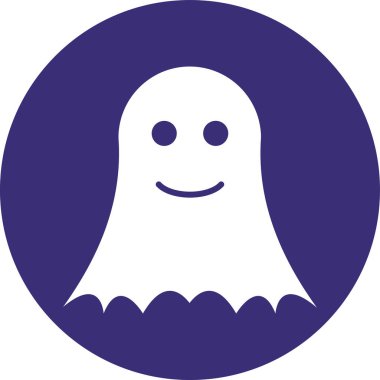 Hayalet simgesinin vektör illüstrasyonu