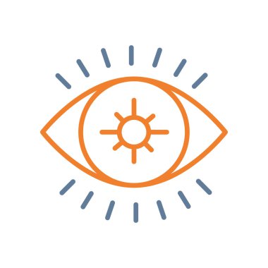 Göz simgesi vektör illüstrasyonu