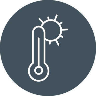 sıcaklık vektör simgesi modern illüstrasyon