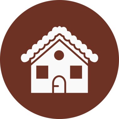 Ev. Web simgesi basit illüstrasyon