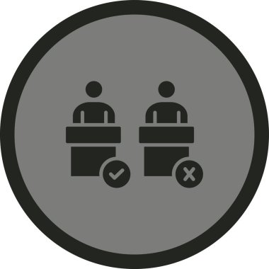 İnsan simgesinin vektör illüstrasyonu