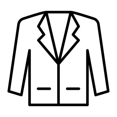 gömlek simgesi, satır vektör tasarımı