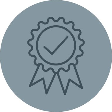 Madalya ikon vektör illüstrasyonu