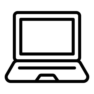 dizüstü bilgisayar simgesi, vektör illüstrasyonu