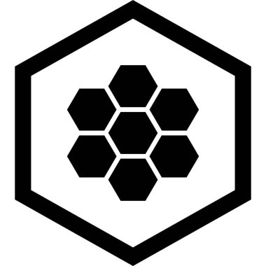 Moda biçimi izole edilmiş arkaplanda bal peteği simgesi