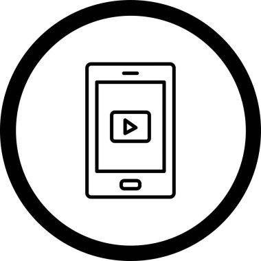 Kolayca değiştirebilen veya düzenleyebilen mobil vektör simgesi