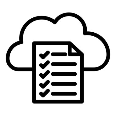 bulut hesaplama simgesi vektör illüstrasyon tasarımı