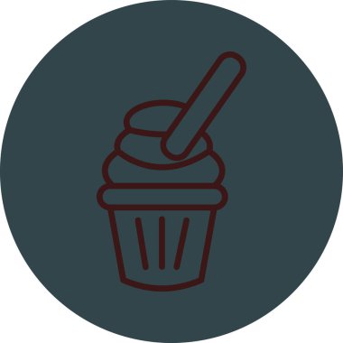 Tatlım. Web simgesi basit tasarım