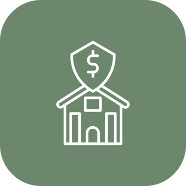 Soyut arkaplanda emlak simgesi izole edildi