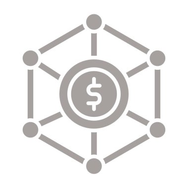 ağ vektör simgesi modern çizgi tasarımı