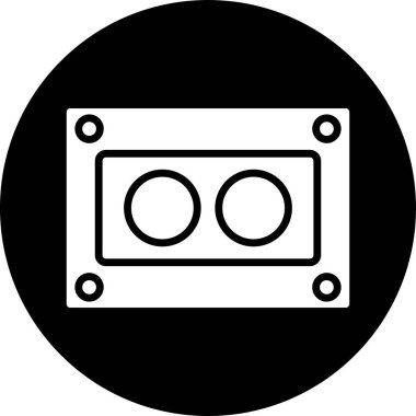 Bir radyonun vektör illüstrasyonu