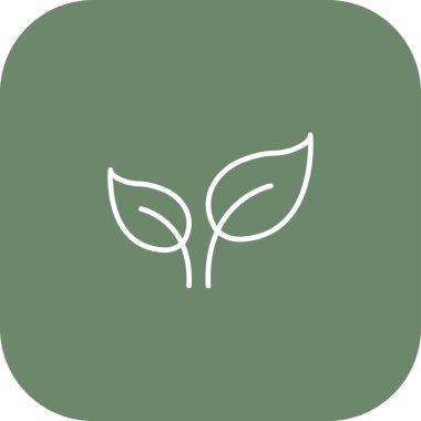 güzel yaprak vektör çizgisi simgesi