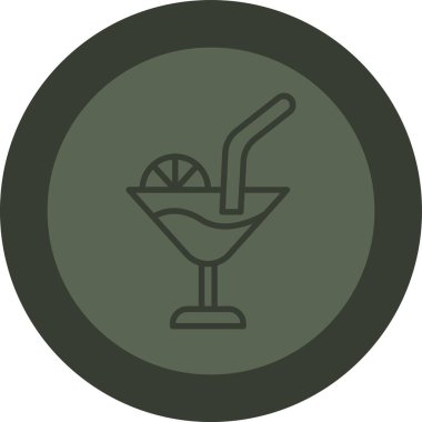 Kokteyl içeceğinin vektör çizimi