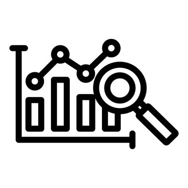 analitik vektör ince çizgi simgesi