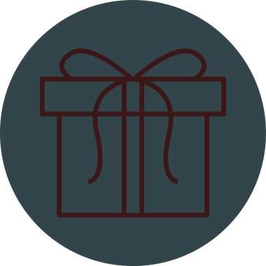 Hediye. Web simgesi basit illüstrasyon