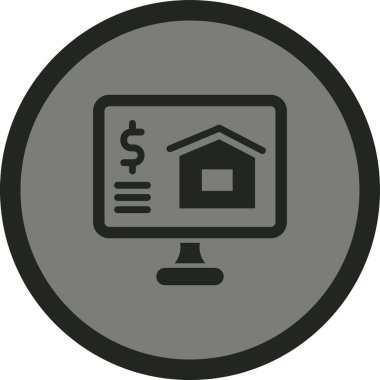 Ev simgesi, vektör illüstrasyonu