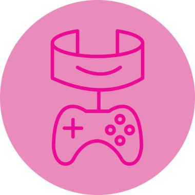 Oyun. Web simgesi basit illüstrasyon