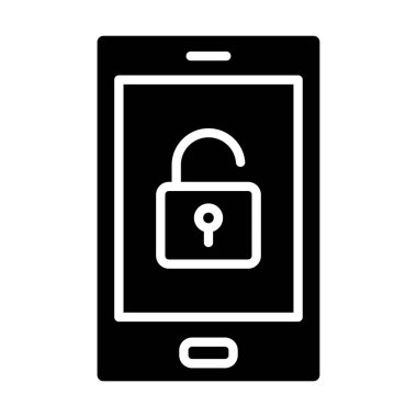 mobil asma kilit simgesi