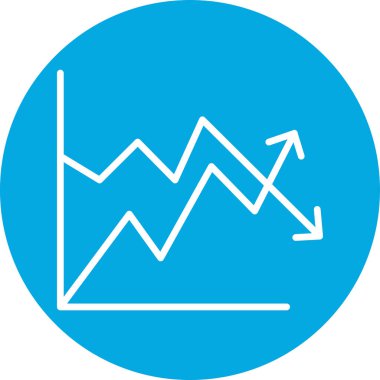 İş ve finans simgesinin vektör illüstrasyonu