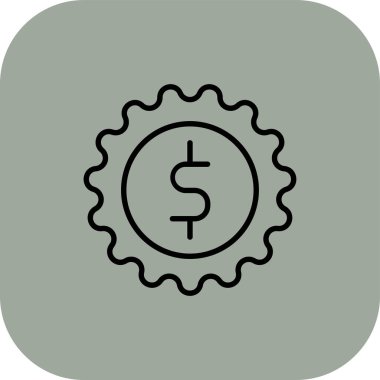 vektör para simgesi illüstrasyonu