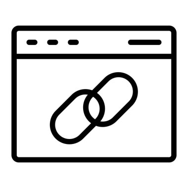 tarayıcı vektör simgesi satırı