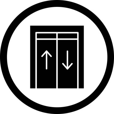 kapı simgesi vektör illüstrasyonu