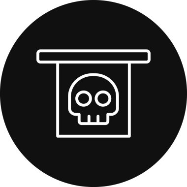 Kurukafa simgesi vektör illüstrasyonu