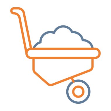 bebek arabası simgesi, basit illüstrasyon