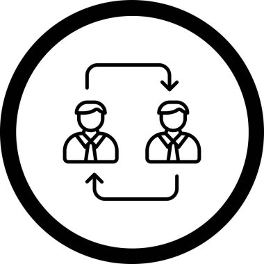 İş ve finans simgesinin vektör illüstrasyonu