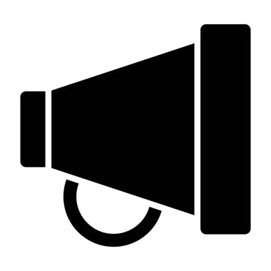 megafon web simgesi, vektör çizim