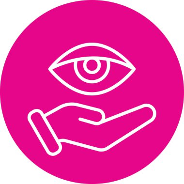 Göz simgesinin vektör illüstrasyonu