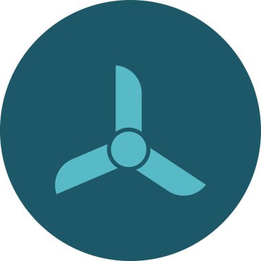 Rüzgar türbini simgesi vektör illüstrasyonu