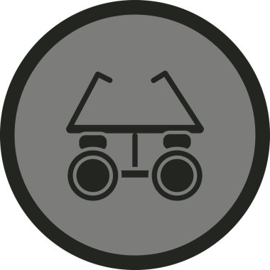 Bir bisiklet simgesinin vektör illüstrasyonu