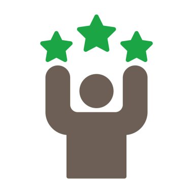 derecelendirme vektörü düz simgesi