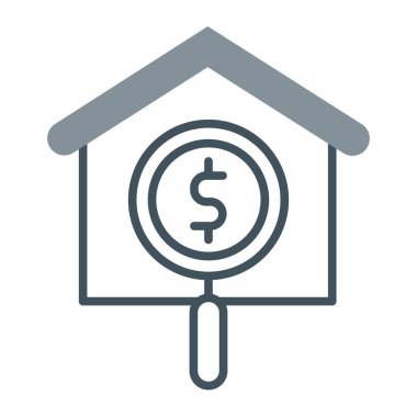 ev vektörü ince çizgi simgesi