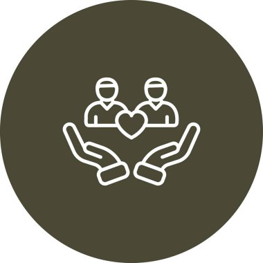 Aşk konsepti simgesinin illüstrasyon vektör tasarımı.