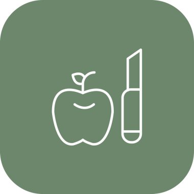 vektör illüstrasyonu, elma simgesi