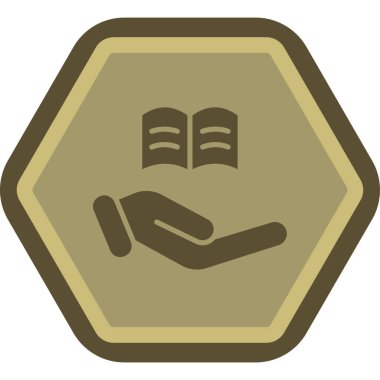 Kitap. Web simgesi basit illüstrasyon