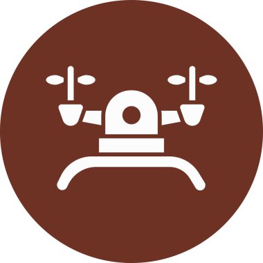 Bir robot simgesinin vektör illüstrasyonu